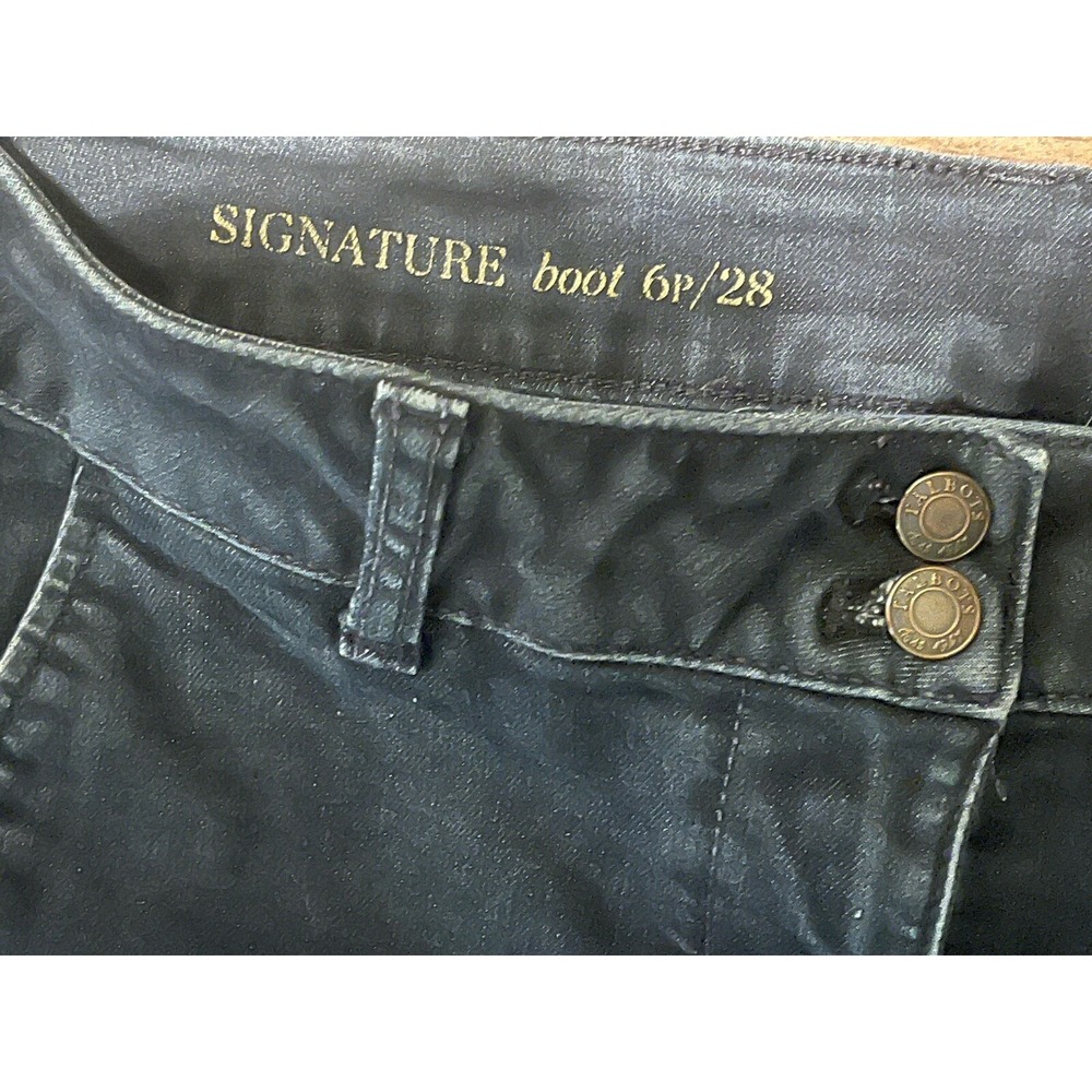 Talbot Woman's Dark Denim Jeans Boot Cut 6/28 - Picture 4 of 5